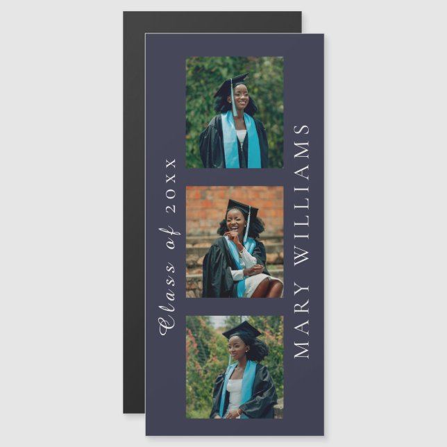 Graduation Announcement Customizable Photos & Text (Front/Back)