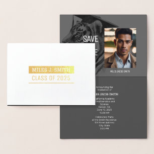 Graduation Announcement Invitation Foil Card