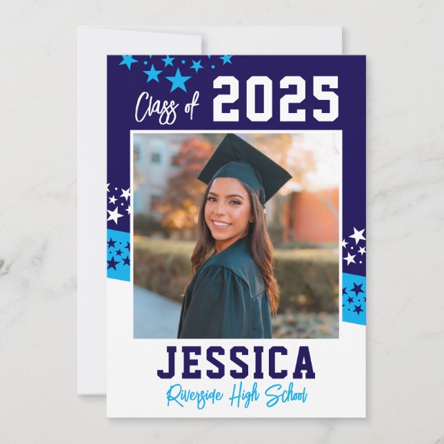 Graduation Announcement Photo Card (Front)