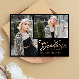 Graduation Announcement Real Foil Headline
