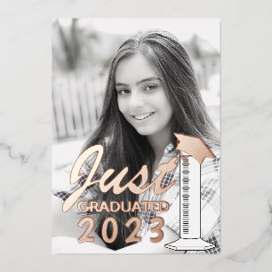 Graduation Announcement Science Graduated Cylinder