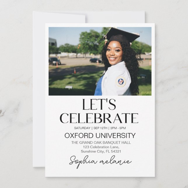 Graduation Announcement, Senior Graduation 2025 Invitation (Front)