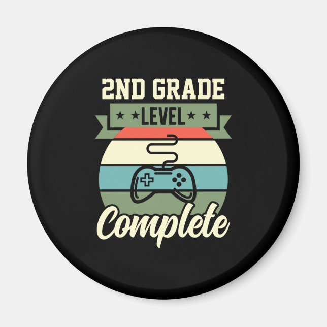 Graduation Art | 2nd Grade Level Complete Magnet (Front)