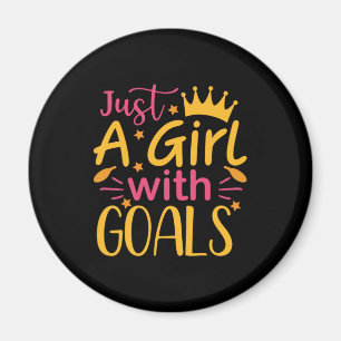 Graduation Art Just A Girl With Goals Magnet