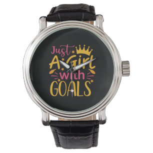 Graduation Art   Just A Girl With Goals Watch