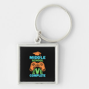 Graduation Art Middle School Level Complete Keychain