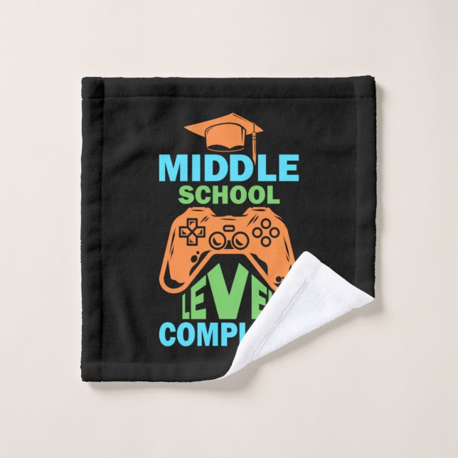 Graduation Art | Middle School Level Complete Wash Cloth (Wash Cloth)