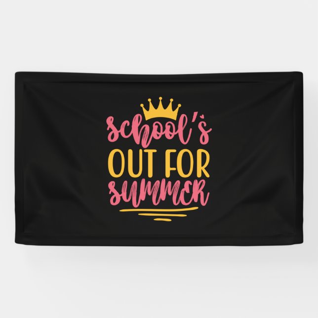 Graduation Art | School Out For Summer Banner (Horizontal)