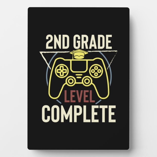 Graduation Art | Second Grade Level Complete Plaque (Front)