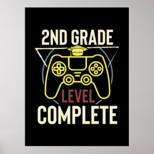 Graduation Art Second Grade Level Complete Poster
