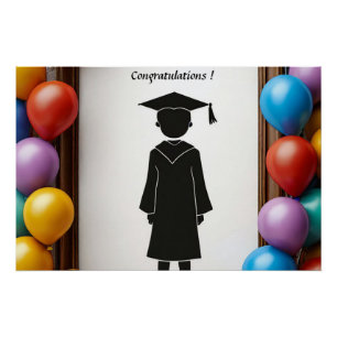 🎓 Graduation Balloon Celebration For Party Poster