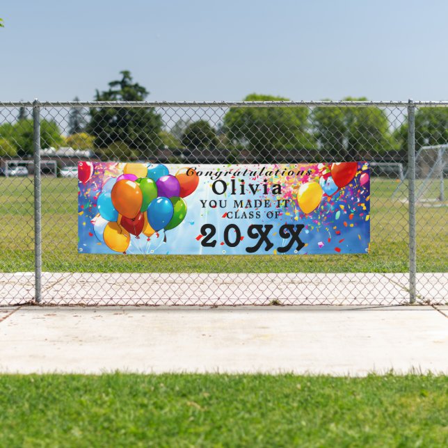 Graduation Banner, Custom Congrats Graduation Banner (Insitu)