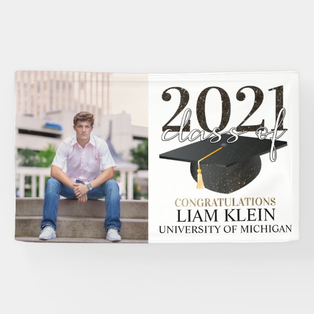Graduation banner, Graduation party, grad party Ba Banner (Horizontal)