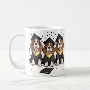 Graduation Basset Hound Dogs Coffee Mug