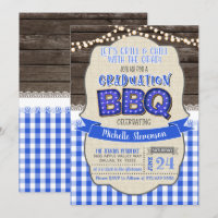 Graduation BBQ Party Invitation - Grill & Chill BG