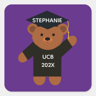 Graduation Bear #2-2 Stickers