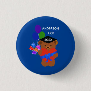 Graduation Bear #3 Button