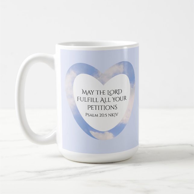  Graduation Bible Verse Christian Faith Blue Sky Coffee Mug (Left)