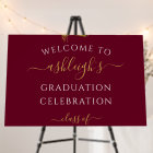 Graduation Bienvenue Maroon Gold Parties scintilla