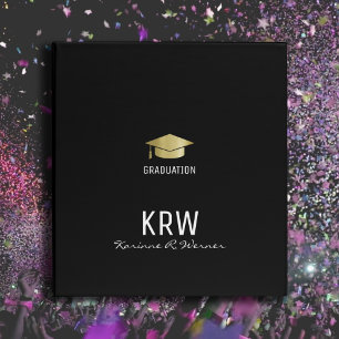 Graduation Black Grad Binder