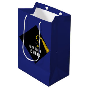 Graduation Blue Medium Gift Bag