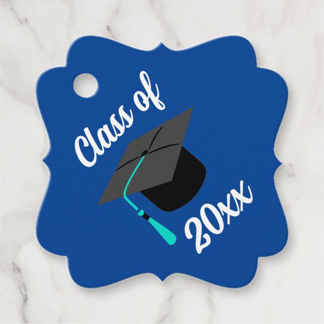 Graduation | Blue | Personalized | Gift Tags (Front)
