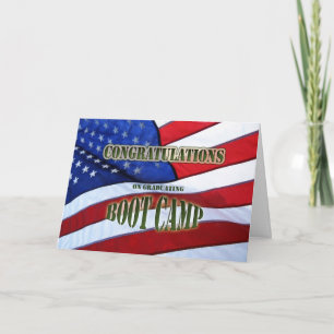 Graduation Boot Camp Congratulations Card
