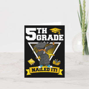 Graduation Boy 5th Grade Nailed It Cl Of 2024 Card