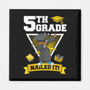 Graduation Boy 5th Grade Nailed It Cl Of 2024 Magnet