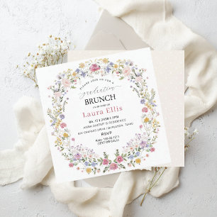 Graduation Brunch elegant modern watercolor Invitation