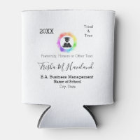 Graduation Can Cooler Watercolor Look HAMbyWG
