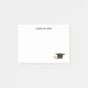 Graduation Cap and Diploma Class of 20XX Post-it Notes