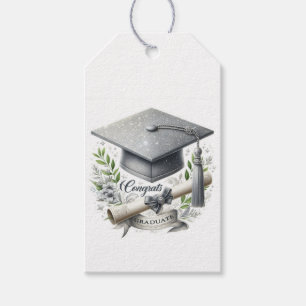 Graduation Cap and Diploma Gift Tags