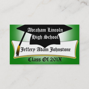 Graduation Cap And Diploma Graduate's Custom Card