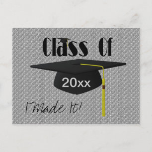 Graduation Cap And Tassel I Made It Funny Postcard