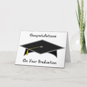 Graduation Cap Black Paper Hat or Card Printable