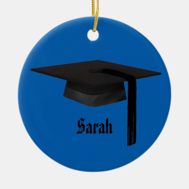 Graduation Cap Christmas Ornament (Front)