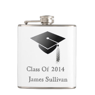 Graduation Cap Class of 20xx Hip Flask