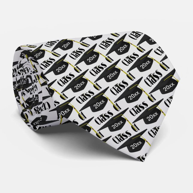 Graduation Cap Class Of Personalized  Design    Tie (Rolled)