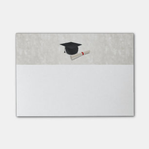 Graduation Cap Diploma Customizable Post-it Notes