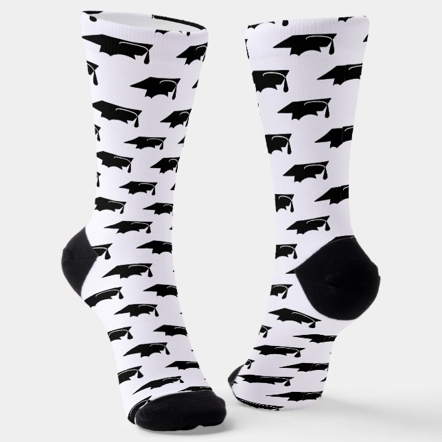 Graduation Cap Graduation Socks (Angled)