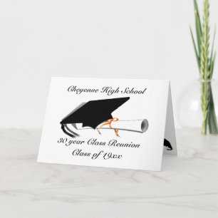 Graduation Cap - High School Class Reunion Card