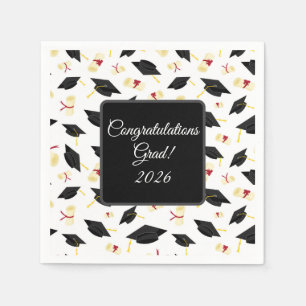 Graduation Cap Napkins