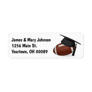 Graduation Cap on a Football