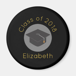 Graduation Cap on Black Class of 20xx Magnet