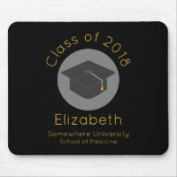 Graduation Cap on Black Class of 20xx