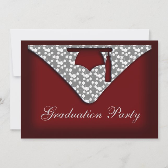 Graduation Cap Party Invitation (Front)