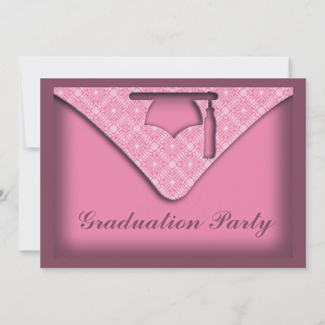 Graduation Cap Party Invitation (Front)