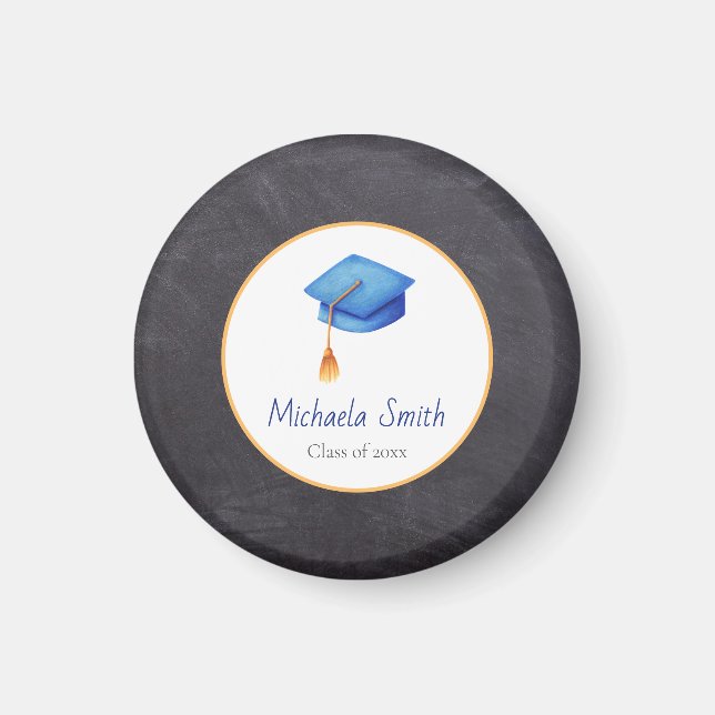 Graduation Cap Personalized Graduation Keepsake Magnet (Front)