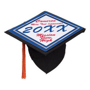 Graduation Cap School Colours